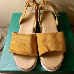 Mustard colored sandals